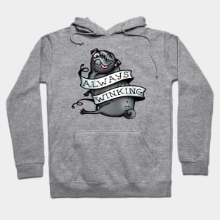 Always Winking (black) Hoodie